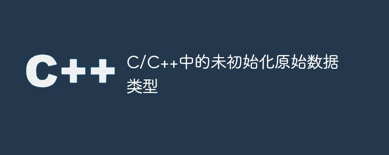 c/c++中的未初始化原始数据类型