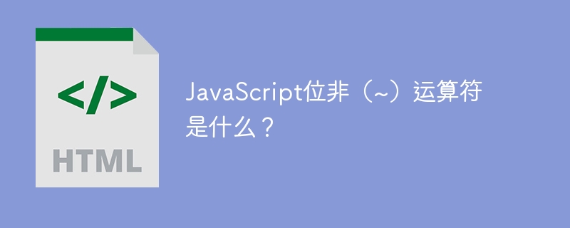 javascript位非(~)运算符是什么?