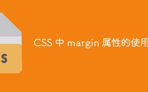 CSS 中 margin 属性的使用