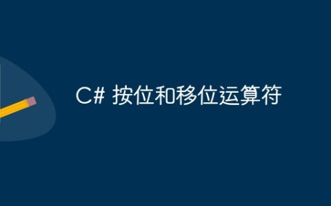 C# 按位和移位运算符