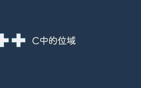 C中的位域