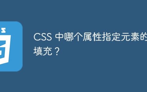 CSS 中哪个属性指定元素的右填充？