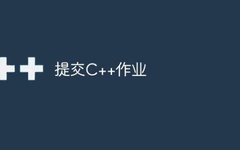 提交C++作业