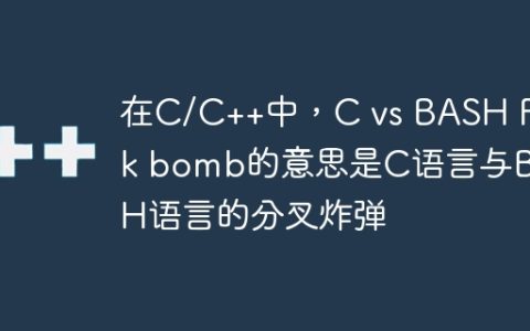 在C/C++中，C vs BASH Fork bomb的意思是C语言与BASH语言的分叉炸弹