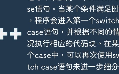 C语言中的嵌套switch case