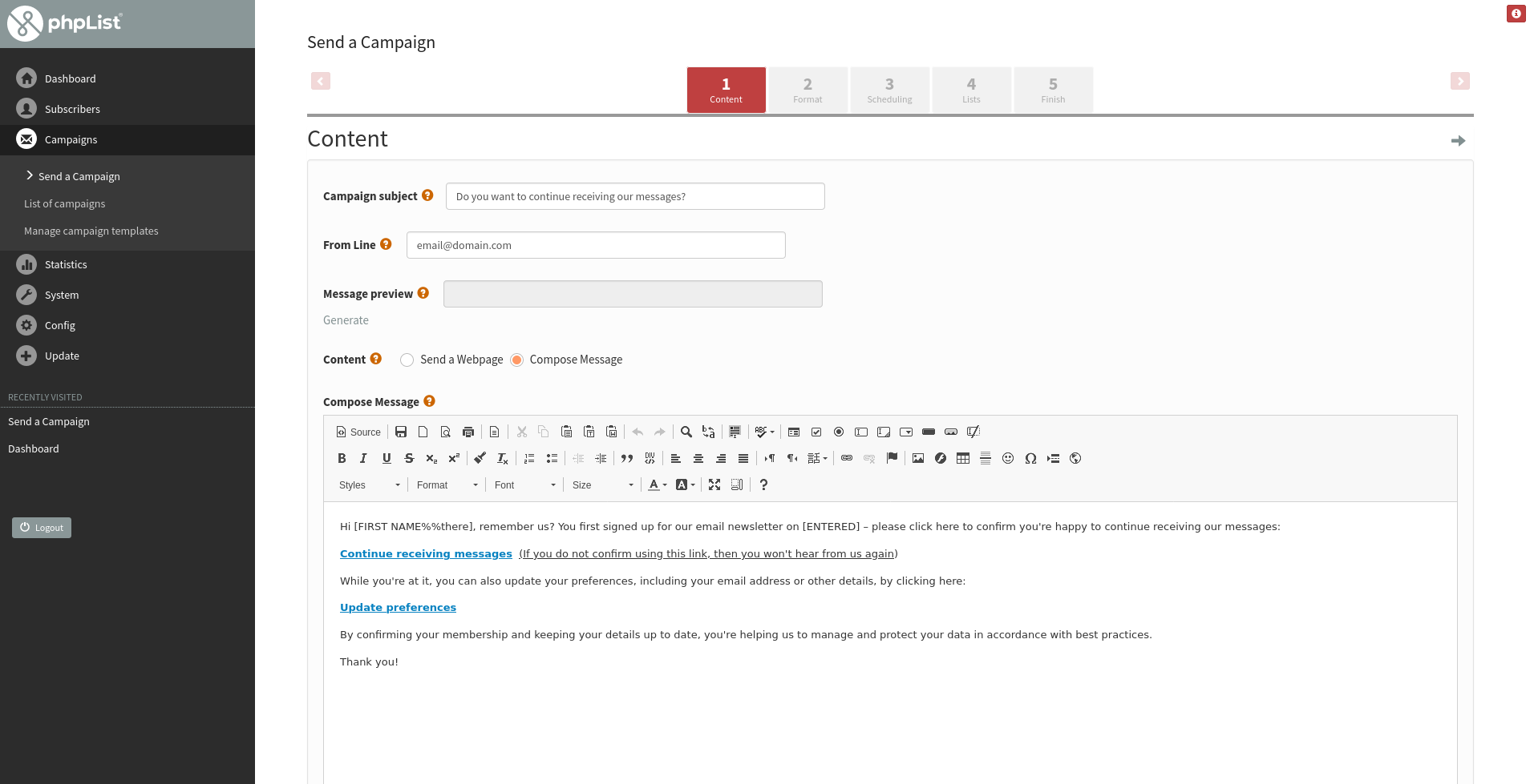 phpList