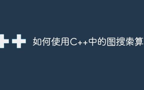 如何使用C++中的图搜索算法