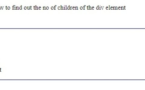 HTML DOM childElementCount 属性

childElementCount 属性返回指定元素的子元素数量（不包括文本节点和注释节点）。

语法：
element.childElementCount

示例：
var div = document.getElementById(“myDiv”);
var count = div.childElementCou