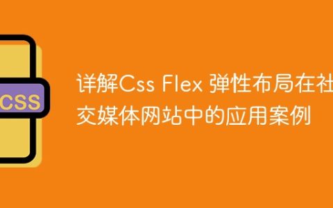详解Css Flex 弹性布局在社交媒体网站中的应用案例