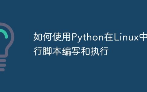 如何使用Python在Linux中进行脚本编写和执行