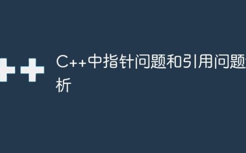C++中指针问题和引用问题解析