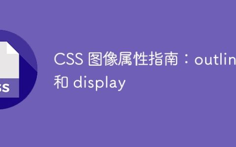 CSS 图像属性指南：outline 和 display
