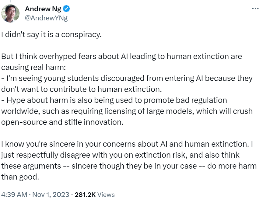 大佬们为美国新发布的AI监管令争执不休,引发了人类灭绝级的争议