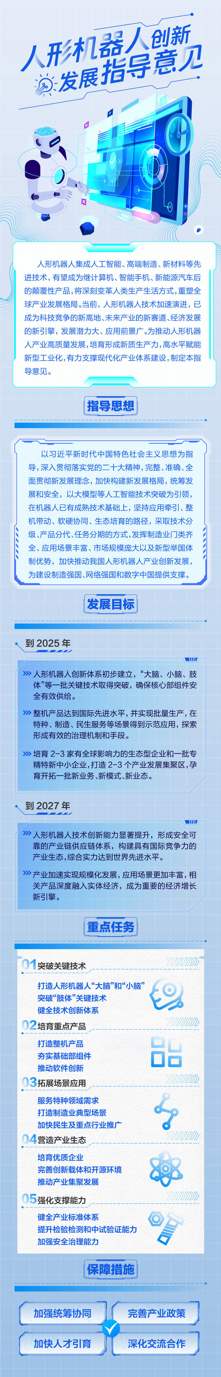 工信部印发《人形机器人创新发展指导意见》:2025 年整机产品达国际先进水平