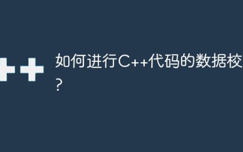 如何进行C++代码的数据校验?