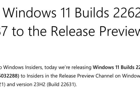 微软发布 Windows 11 RP 22621/22631.2787 预览版更新，新增跨显示器使用 Copilot 等