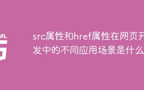 src和href属性在网页开发中的应用场景有何差异？