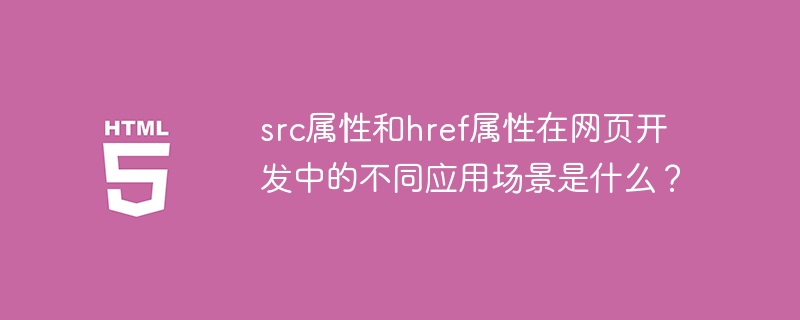 src属性和href属性在网页开发中的不同应用场景是什么?