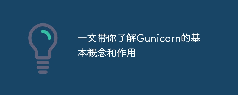 一文带你了解gunicorn的基本概念和作用