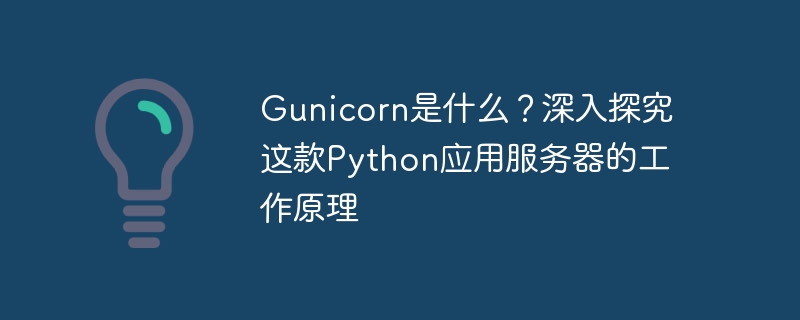gunicorn是什么?深入探究这款python应用服务器的工作原理