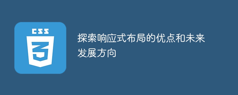 探索响应式布局的优点和未来发展方向