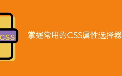 熟练运用常见的CSS属性选择器
