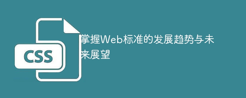 掌握web标准的发展趋势与未来展望