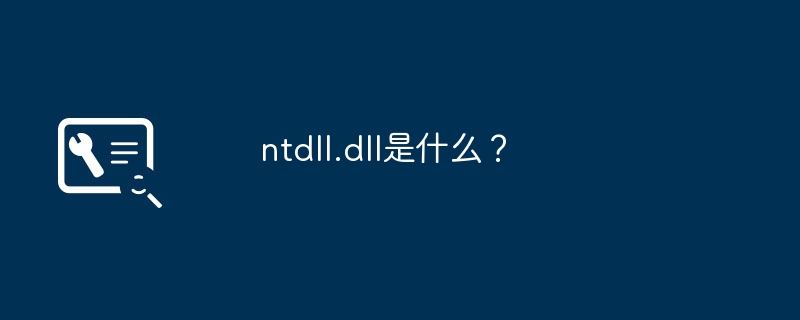 了解ntdll.dll的功能和作用