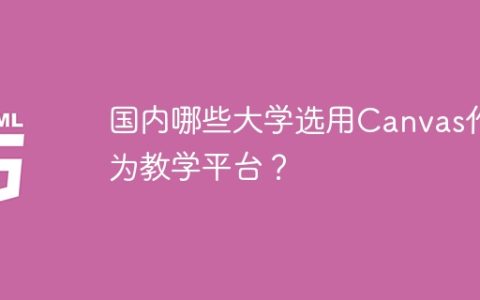 国内有哪些大学采用Canvas作为教学平台？