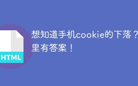 想知道手机cookie的下落？这里有答案！