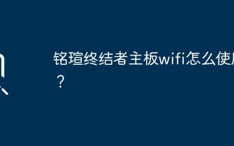 如何在铭瑄终结者主板上启用WiFi功能?