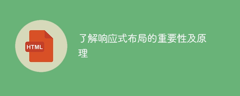 了解响应式布局的重要性及原理