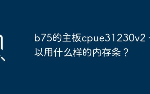 适用于b75主板的cpue31230v2的内存条有哪些选择？