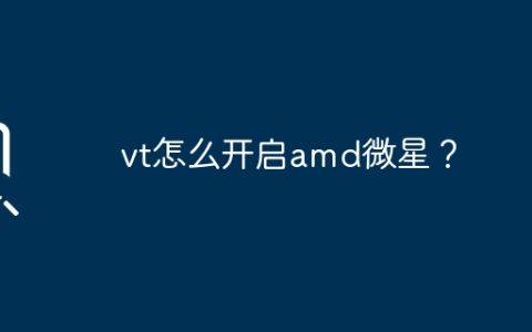 vt怎么开启amd微星？