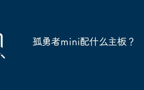 孤勇者mini配什么主板？