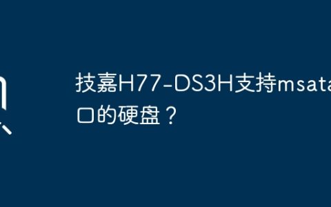 技嘉H77-DS3H支持msata接口的硬盘？