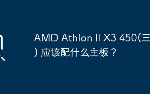 AMD Athlon II X3 450(三核) 应该配什么主板？