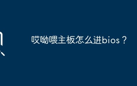 哎呦喂主板怎么进bios？