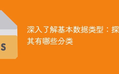 深入了解基本数据类型的分类及特点