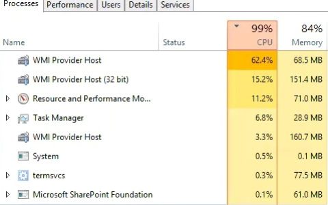 wmi provider host有用吗