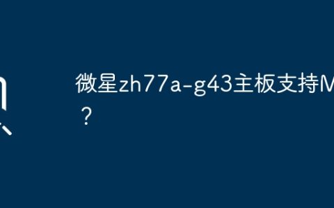 微星zh77a-g43主板支持M2？