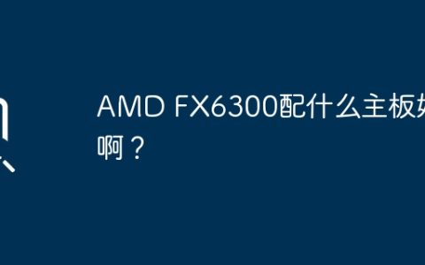 AMD FX6300配什么主板好啊？