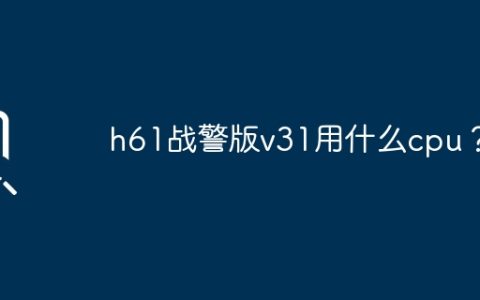 h61战警版v31用什么cpu？