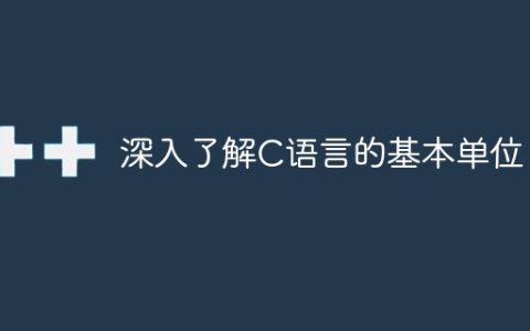 深入了解C语言的基本单位