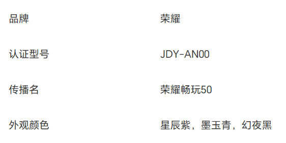 荣耀推出畅玩 50/50m 机型:天玑 6100 + 处理器,售价 1199 元起