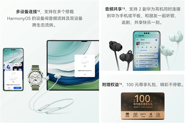 为P70打头阵!华为FreeLace Pro 2发布:首发599元