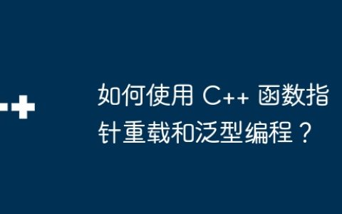 如何使用 C++ 函数指针重载和泛型编程？