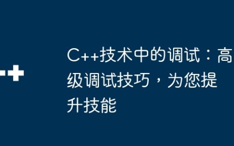 C++技术中的调试：高级调试技巧，为您提升技能
