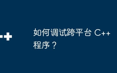 如何调试跨平台 C++ 程序？