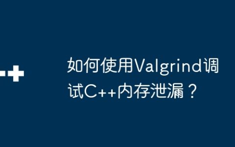 如何使用Valgrind调试C++内存泄漏？
